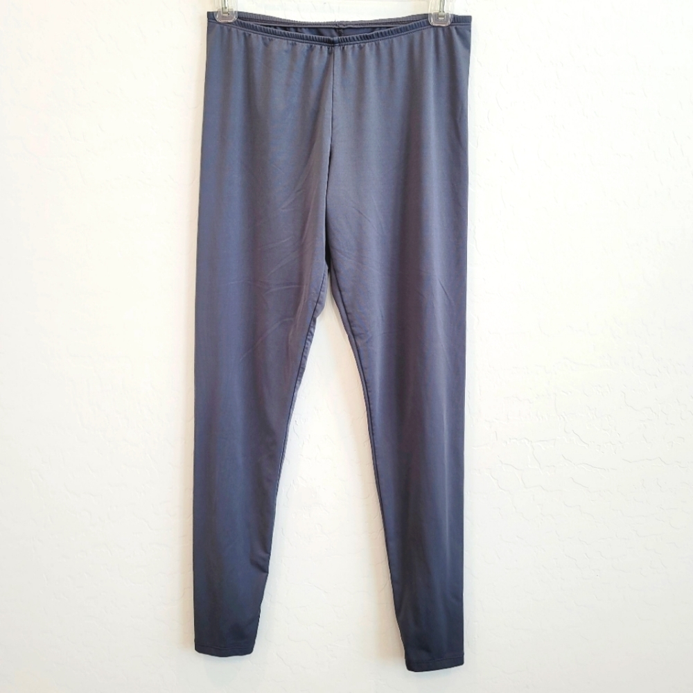 💕 Climate Right By Cuddl Duds Gray Thin Leggings Women's Size Small
